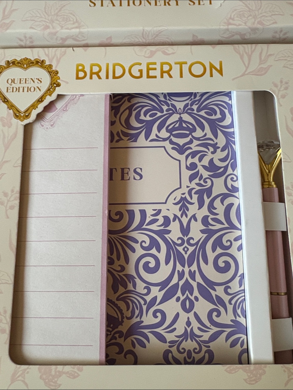 Bridgerton Queen's Edition Purple & Pink Stationery 2 new sets - Picture 3 of 7